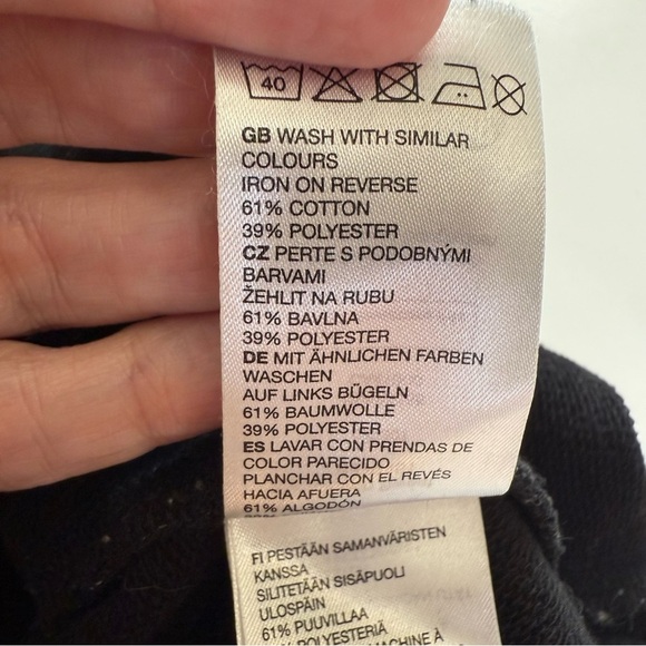 Cheap Monday Coach Block Logo Black and White Crewneck Long Sleeve Boxy Sweater - Picture 9 of 12